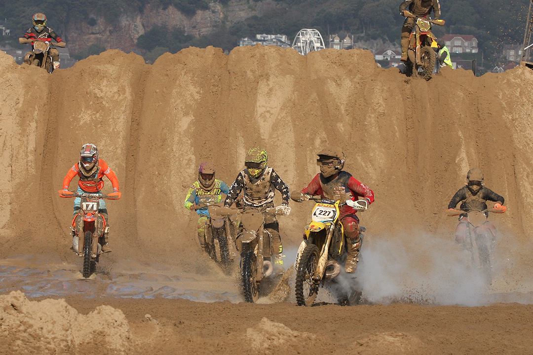 Riders tackle the dunes at the Weston Beach Race